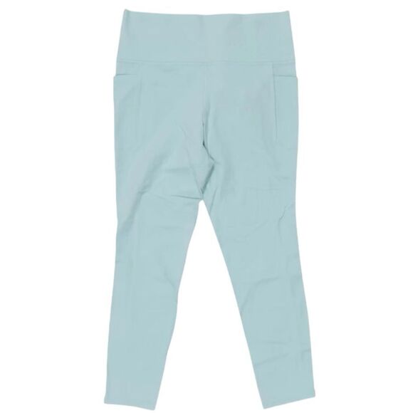 ATHLETA Leggings Woman’s Size XL Salutation Stash Pocket Blue Yoga Gym - Picture 1 of 5